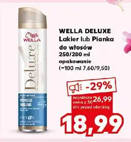 Lakier do włosów wonder volume and protection Wella Deluxe