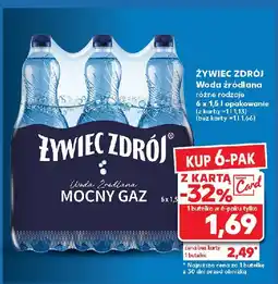 Kaufland Woda mocny gaz Żywiec Zdrój oferta