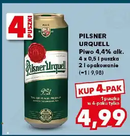 Kaufland Piwo Pilsner Urquell oferta
