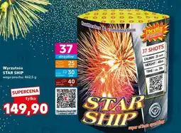 Kaufland Wyrzutnia 37 strzałów star ship Hestia oferta