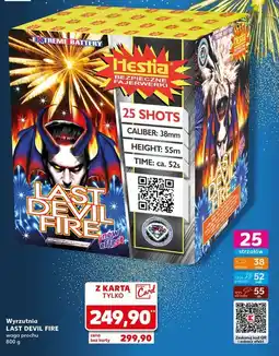Kaufland Wyrzutnia 25 strzałów last devil fire Hestia oferta