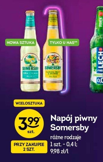Żabka Napój piwny Somersby 400ml oferta