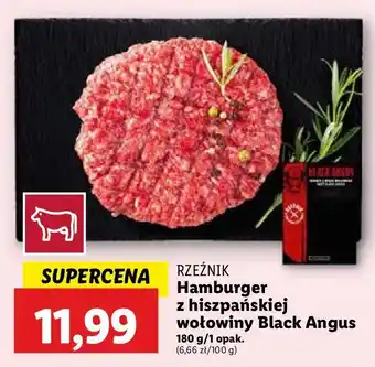 Lidl Hamburger wołowy black angus Rzeźnik Codzienna Dostawa oferta