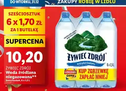 Lidl Woda niegazowana Żywiec Zdrój oferta