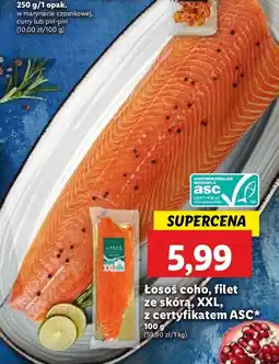Lidl Łosoś pacyficzny coho filet ze skórą oferta