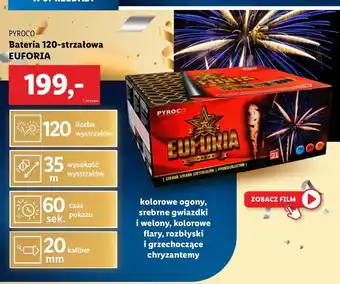 Lidl Bateria 120 strzałów euforia Pyroco oferta