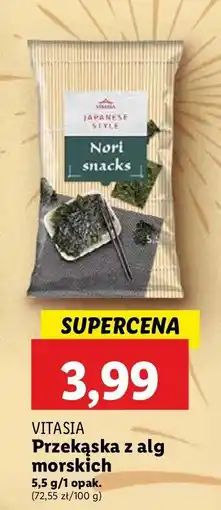 Lidl Przekąska z alg morskich Vitasia oferta