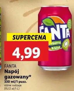 Lidl Napój strawberry & kiwi Fanta oferta