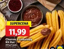Lidl Churrosy z czekoladą kit kat oferta