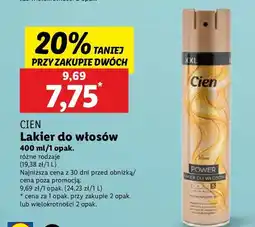 Lakier do włosów power Cien