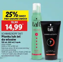 Żel do włosów Taft Power Activity