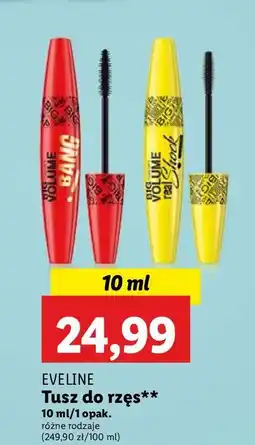 Lidl Tusz do rzęs Eveline Big Volume Real Shock! oferta