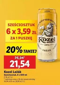 Lidl Piwo Kozel Lezak oferta