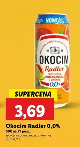 Lidl Piwo Okocim Radler Pomarańcza Sycylijska Z Limonką 0% oferta