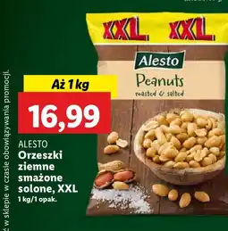 Lidl Orzeszki ziemne smażone solone xxl Alesto oferta