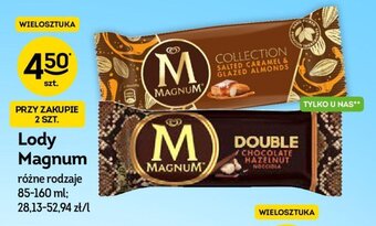 Żabka Lody Magnum 85-160ml oferta