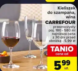 Carrefour Kieliszek do szampana Carrefour oferta