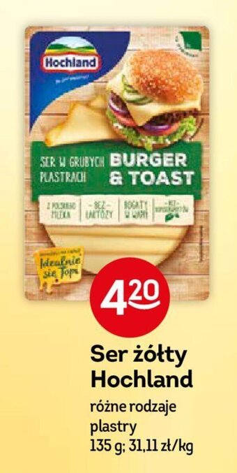 Żabka Ser żółty Hochland 135g oferta