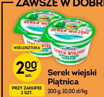 Żabka Serek wiejski Piątnica 200g oferta