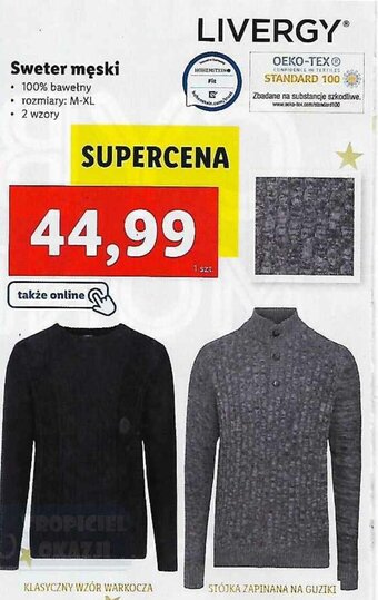 Lidl Sweter męski oferta