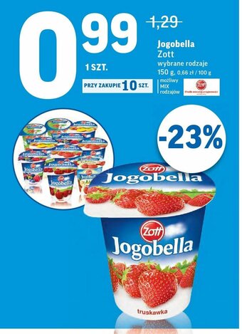 Intermarche Jogobella Zott 150g oferta