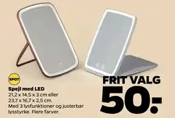 Netto Spejl med LED oferta