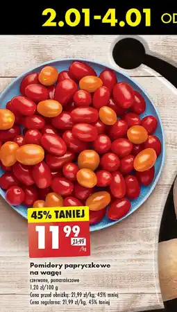 Biedronka Pomidory papryczkowe pomarańczowe oferta