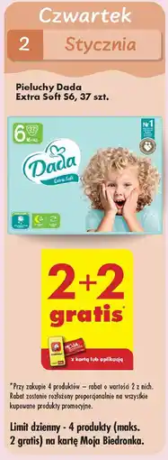 Biedronka Pieluszki dla dzieci 6 Dada Extra Soft oferta