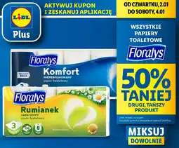 Lidl Papier toaletowy komfort Floralys oferta