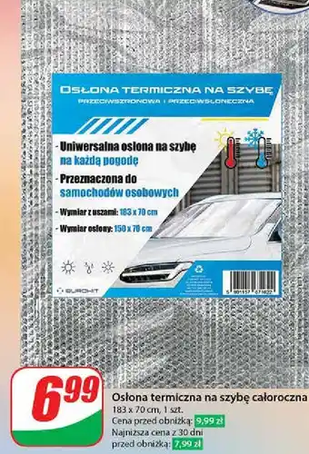 Dino Osłona termiczna na szybę 183 x 70 cm oferta