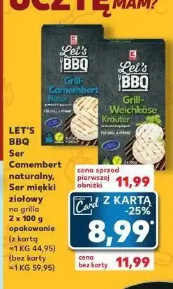 Kaufland Ser camembert na grill naturalny 1 OPAK 2 SZT 100 G oferta