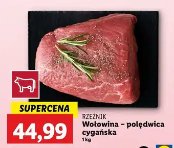 Lidl Polędwica cygańska wołowa Rzeźnik Codzienna Dostawa oferta