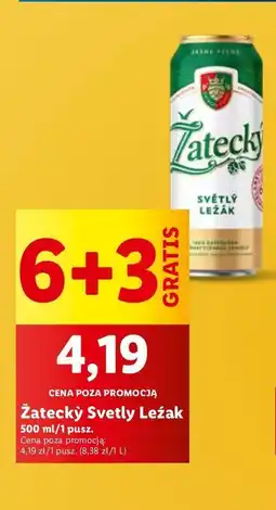 Lidl Piwo Zatecky Svetly Lezak oferta