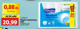Lidl Papier toaletowy komfort greek edition Floralys oferta
