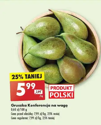 Biedronka Gruszka konferencja oferta