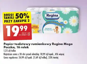 Biedronka Papier toaletowy rumiankowy Regina oferta