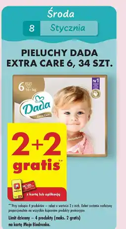 Biedronka Pieluchy 6 Dada Extra Care oferta