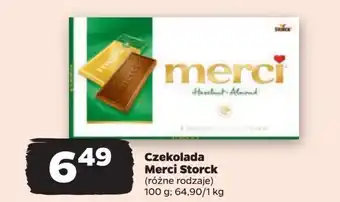 Netto Czekolada mleczna z kawałkami orzechów i migdałami Storck Merci oferta