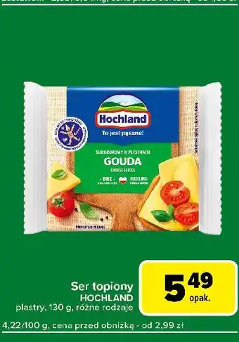 Carrefour Express Ser topiony gouda Hochland oferta