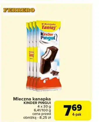 Carrefour Baton mleczny Kinder Pingui oferta