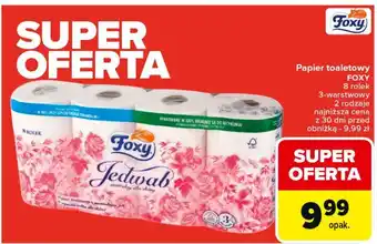 Carrefour Papier toaletowy Foxy Jedwab oferta