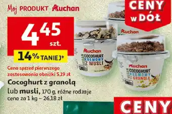 Auchan Cocoghurt z granolą Auchan oferta