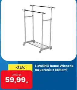 Lidl LIVARNO home Wieszak na ubrania z kółkami oferta