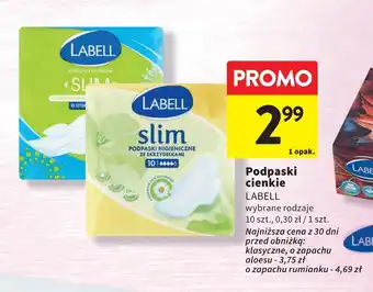 Intermarche Podpaski higieniczne classic ze skrzydełkami aloes Labell oferta