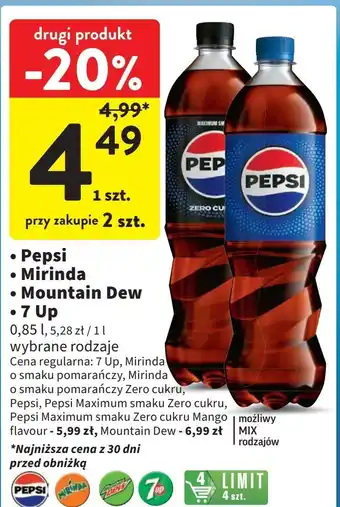 Intermarche Napój Mountain Dew oferta