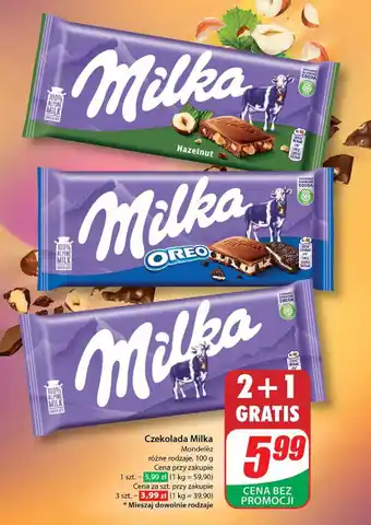 Dino Czekolada alpine milk Milka oferta