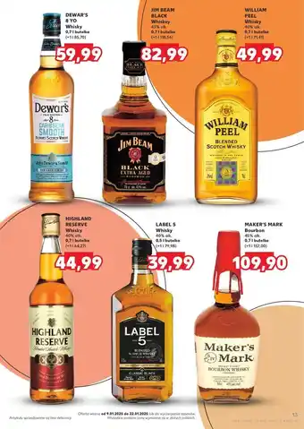 Kaufland Bourbon Jim Beam Black Extra Aged oferta