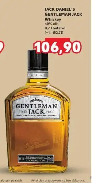 Kaufland Whiskey Jack Daniel's Gentleman oferta