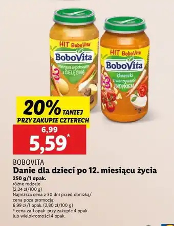 Lidl Kluseczki z warzywami i indykiem Bobovita oferta