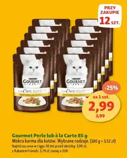 Maxi Zoo Gourmet Perle lub à la Carte Mokra karma dla kotów oferta